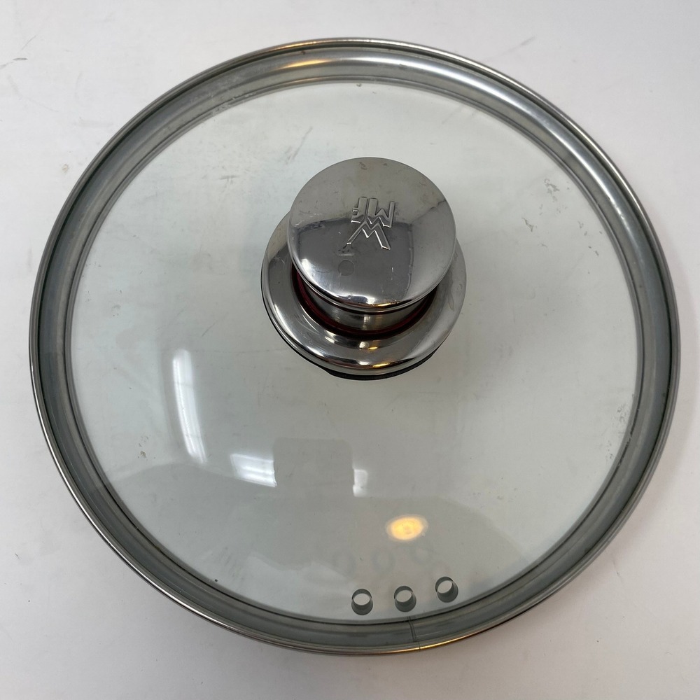 WMF Inner 7 3/4" Outer 8.5" Pot Lid Glass Stainless Steel Rim Vented Replacement